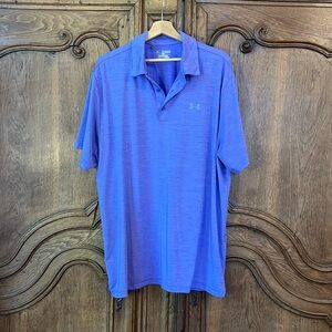 Under‎ Armour Purple Loose HeatGear Polo Shirt